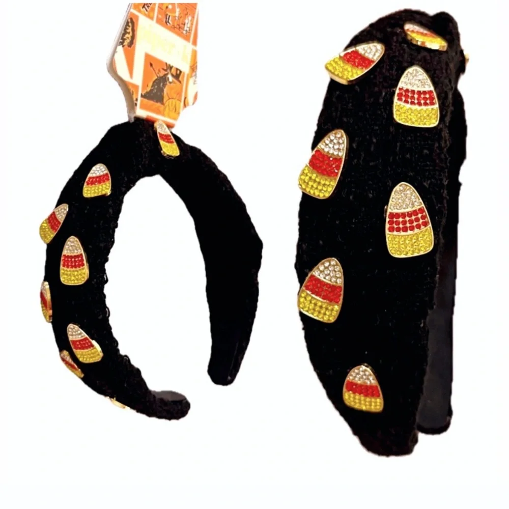 NWT ⚜️🖤⚜️ Piper K Halloween Headband Embellished with Candy Corn Charms